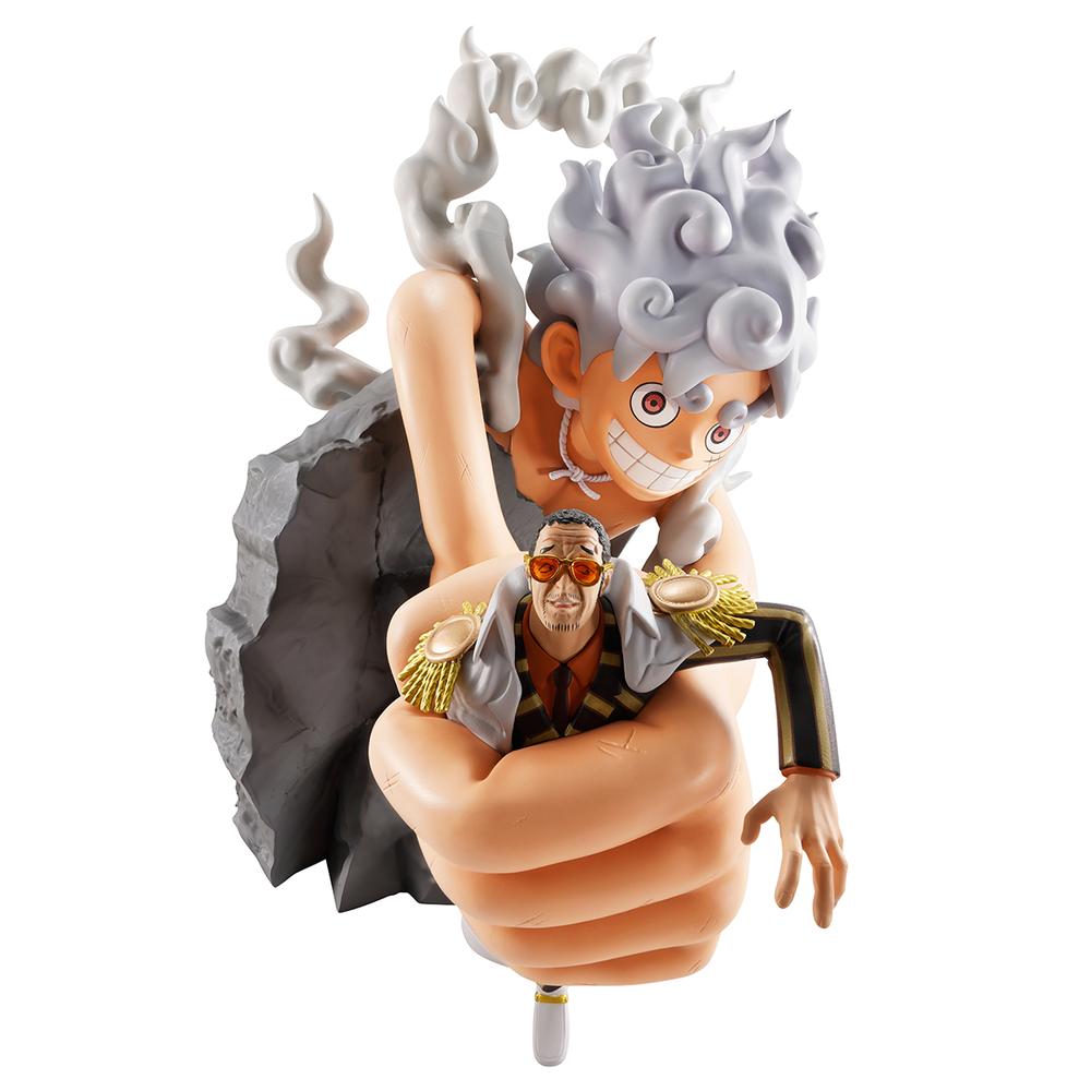 Figura Bandai Ichibansho One Piece Revible Moment Monkey D. Luffy Gear 5 Vs Borsalino Burst Enrgy