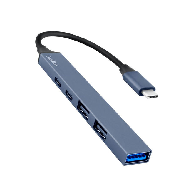 Minidock Coolbox 5 Aluminio Usb - C + Pd 100w - 2x Usb - A - 1x Usb - C - 1x Usb - A 3.2 Gen1 Hover Image