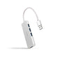 Hub Nanocable Usb - A 3.0. A 4xusb3.0 Usb - A - M - Usb 3.0 - H Aluminio Color Plata 18 Cm
