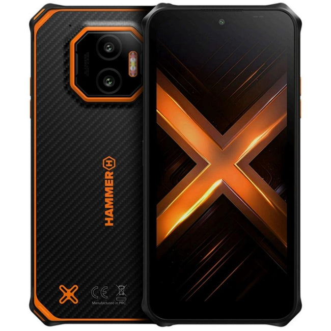 Movil Rugerizado Hammer Energy X2 4g 6 - 128gb Negro - Naranja Hover Image