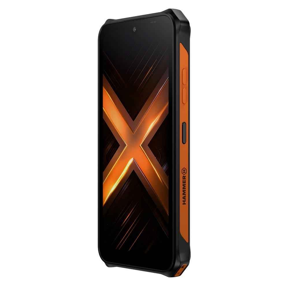 Movil Rugerizado Hammer Energy X2 5g 6 - 128gb Negro - Naranja