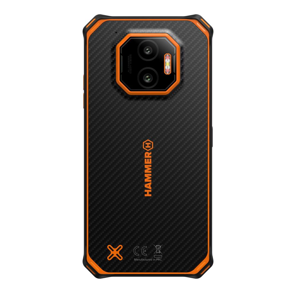Movil Rugerizado Hammer Energy X2 5g 8 - 256gb Negro - Naranja