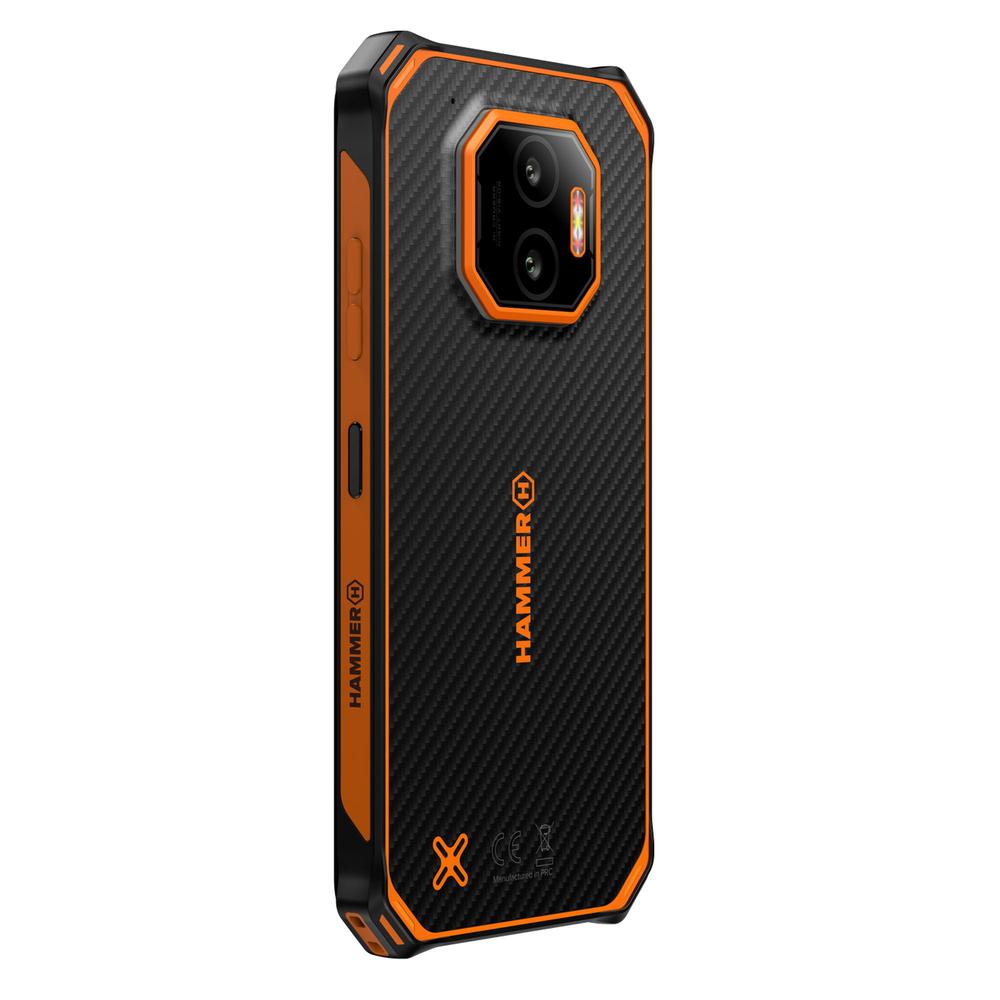 Movil Rugerizado Hammer Energy X2 5g 8 - 256gb Negro - Naranja