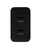 Cargador Samsung 50w 2x Usb Tipo C Negro + Cable Usb Tipo C