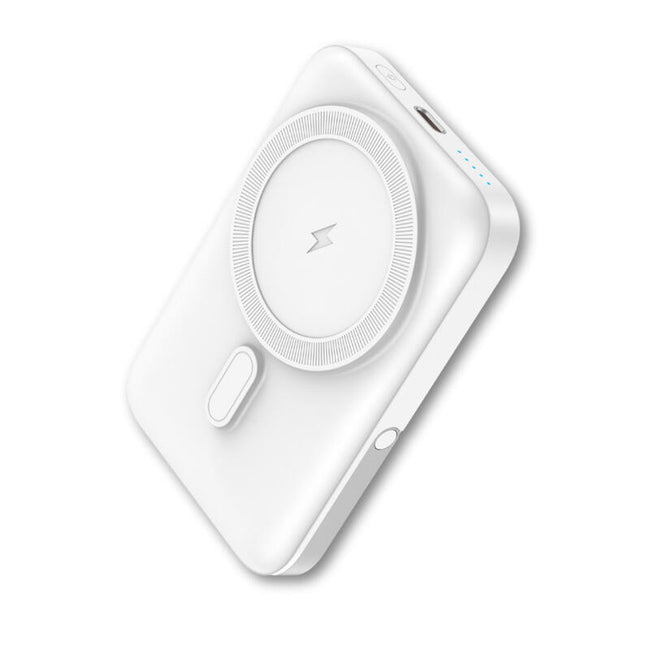 Powerbank Qcharx Atlas Inalambrico Magnetico 10000mah Blanco Hover Image