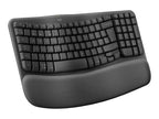 Teclado Logitech Ergo Series Wave Keys For Business Negro