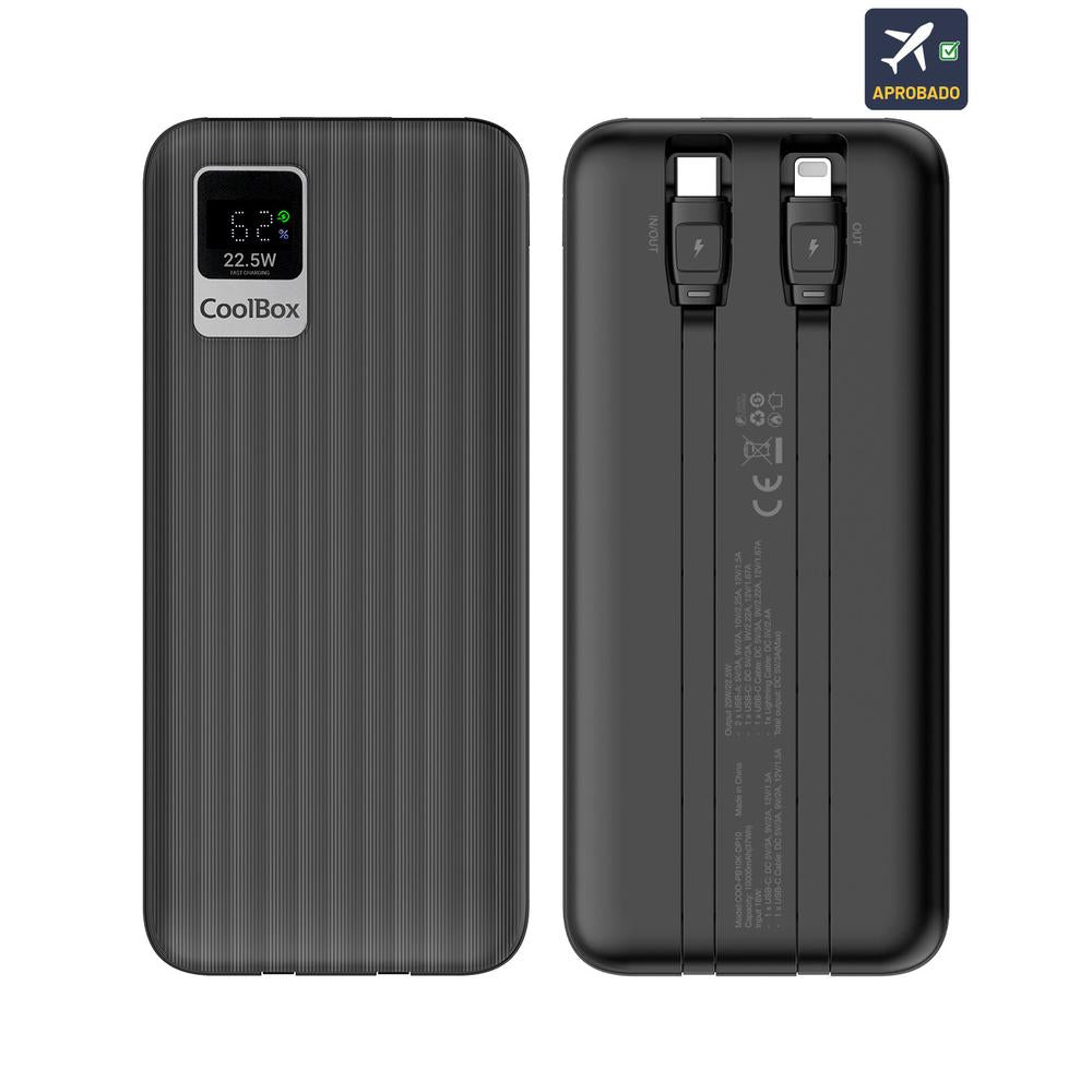 Powerbank Dp10 Coolbox 10000mah Negro