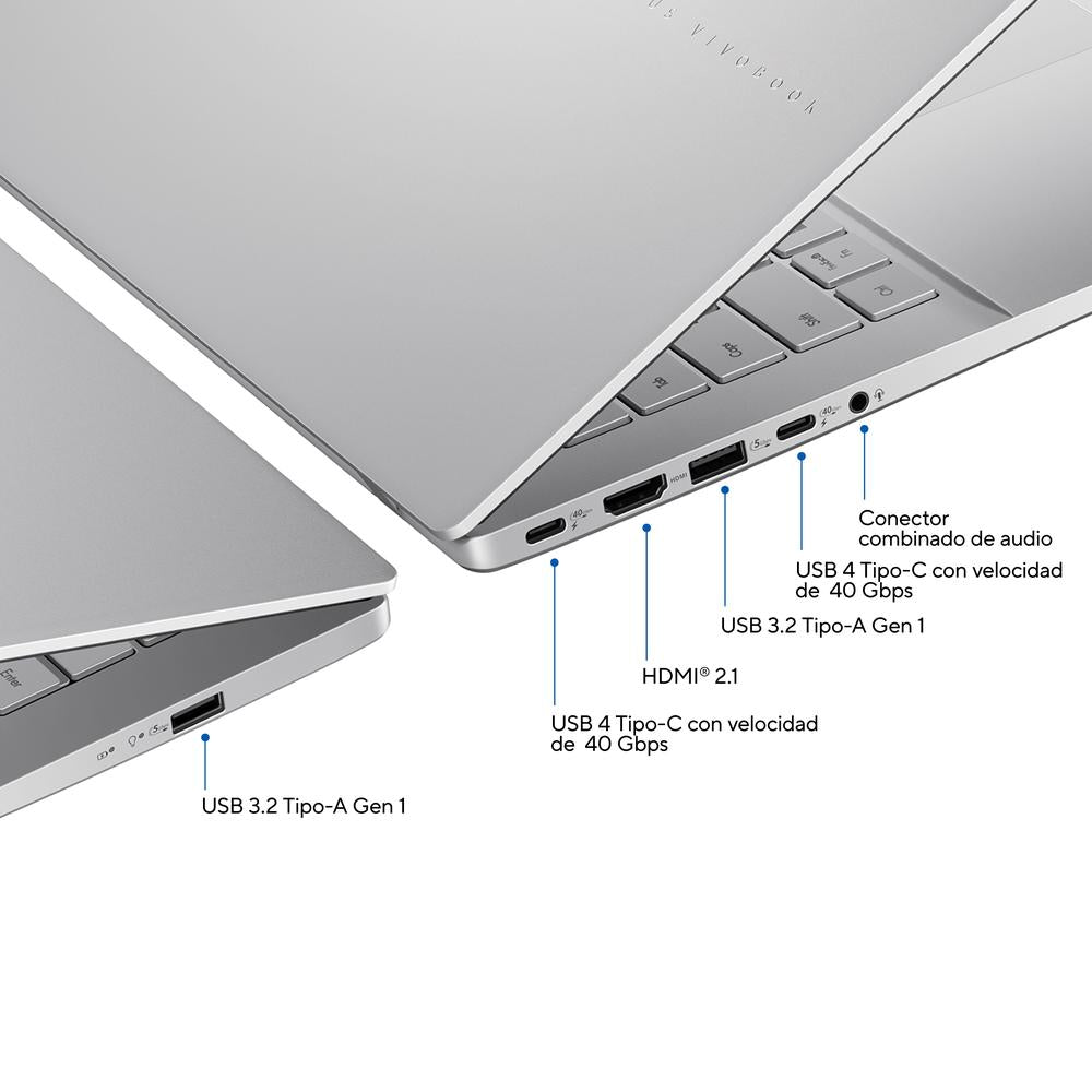 Portatil Asus Vivobook S 14 S3407ca - Ly125 U7 - 255h - 16gb - Ssd 512gb - 14 Pulgadas Fhd+ - Freedos