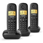 Telefono Fijo Inalambrico Gigaset Basic 100 Trio Negro