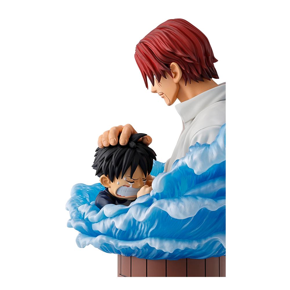Figura Ichibansho One Piece Shanks & Luffy(red Hair Pirates) 15cm