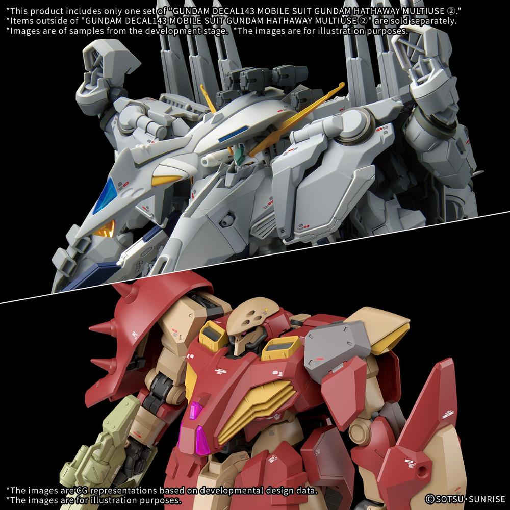 Calcomania G - Decal 143 Ms Gundam Hathaway Mu2