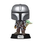 Funko Pop Star Wars The Mandalorian Con Grogu A La Espalda