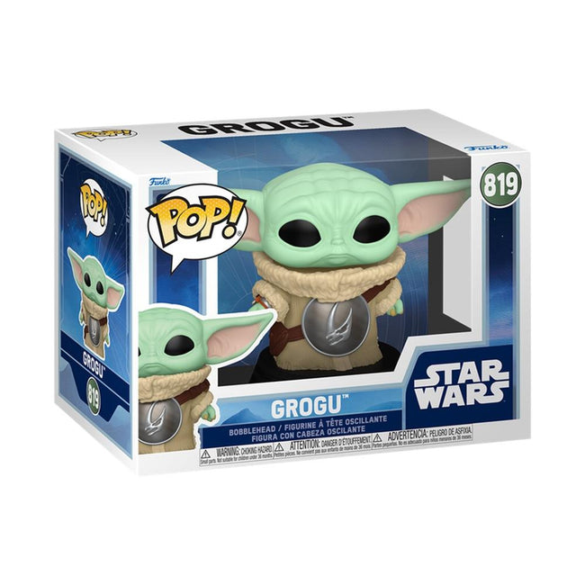 Funko Pop Star Wars Grogu With Mudhorn Chest Armor Hover Image