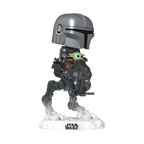 Funko Pop Star Wars Rides Deluxe The Mandalorian With Grogu In Imperial Remnant At - Rt