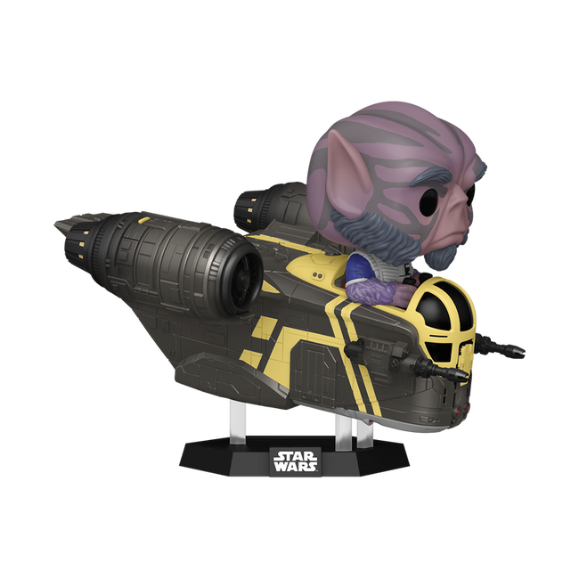 Funko Pop Star Wars Rides Deluxe Zeb Orrelios En La Razor Crest Main Image