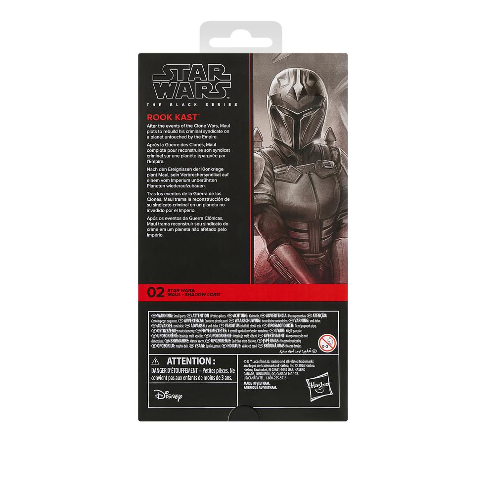 Figura Hasbro Star Wars The Black Series Maul - Shadow Lord Rook Kast