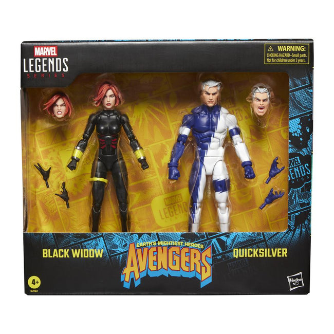 Pack 2 Figuras Hasbro Marvel Legends Series Earths Mightiest Heroes Avengers Black Widow & Quicksilver Main Image