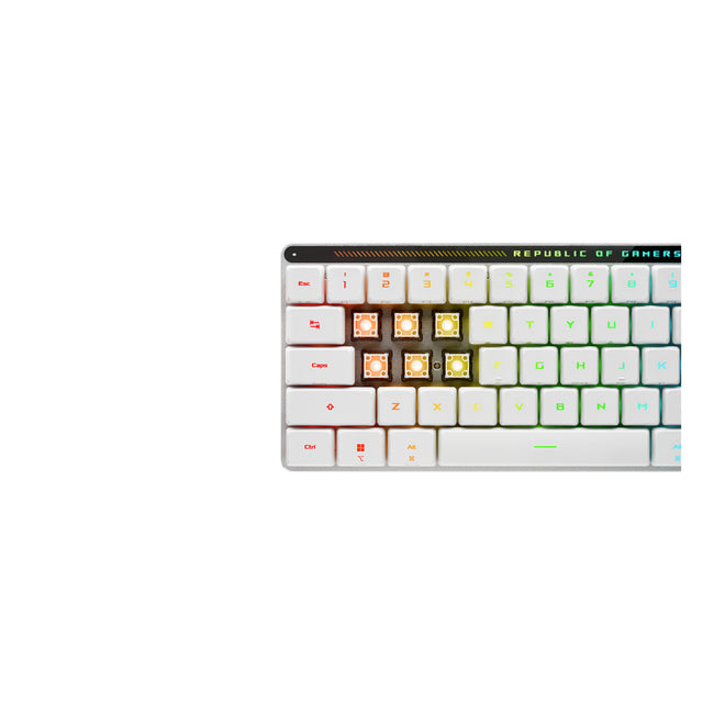 Teclado Gaming Asus Rog Falchion Rx Low Profile Inalambrico Rgb Blanco Main Image