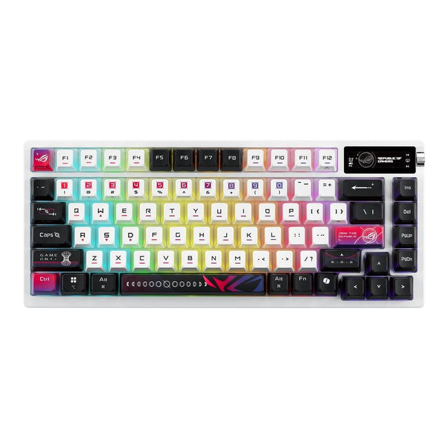 Teclado Gaming Asus Rog Azoth Nx Inalambrico Rgb Blanco Ingles Hover Image