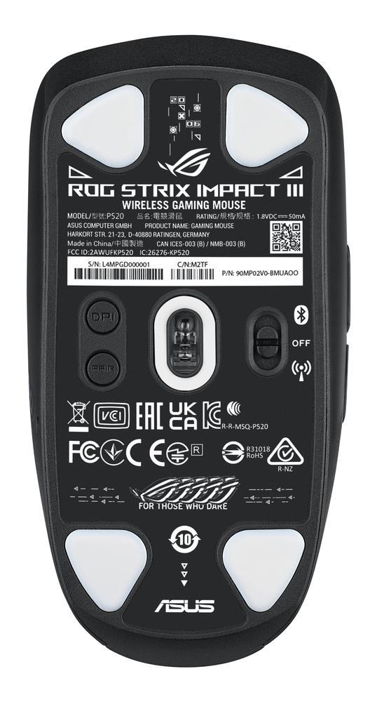 Raton Inalambrico Gaming Asus Rog Strix Impact Iii Negro Main Image