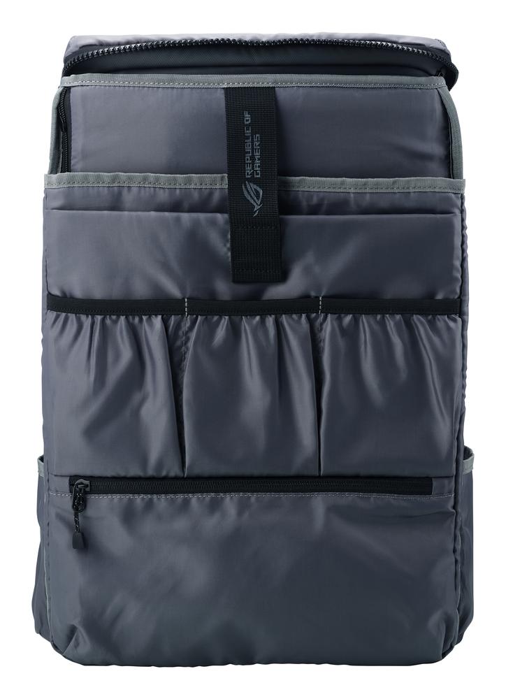 Mochila Asus Rog Ranger Bp2701 Cybertext Edition Para Portatil 18 Pulgadas Gris