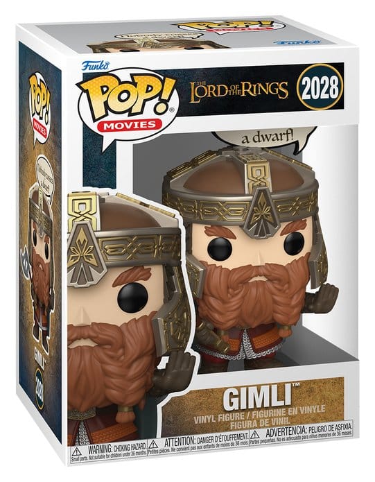 Funko Pop Sayings: El Seor De Los Anillos Gimli Nobody Tosses A Dwarf
