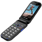 Telefono Movil Volfen Ranger Tipo Concha Azul Base De Carga