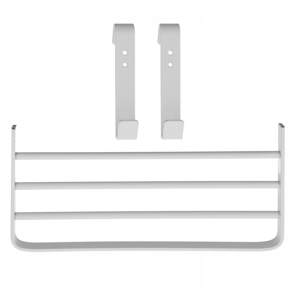 Kit Toallero 150 W Mas Repisa Extra Con Ganchos Blanco