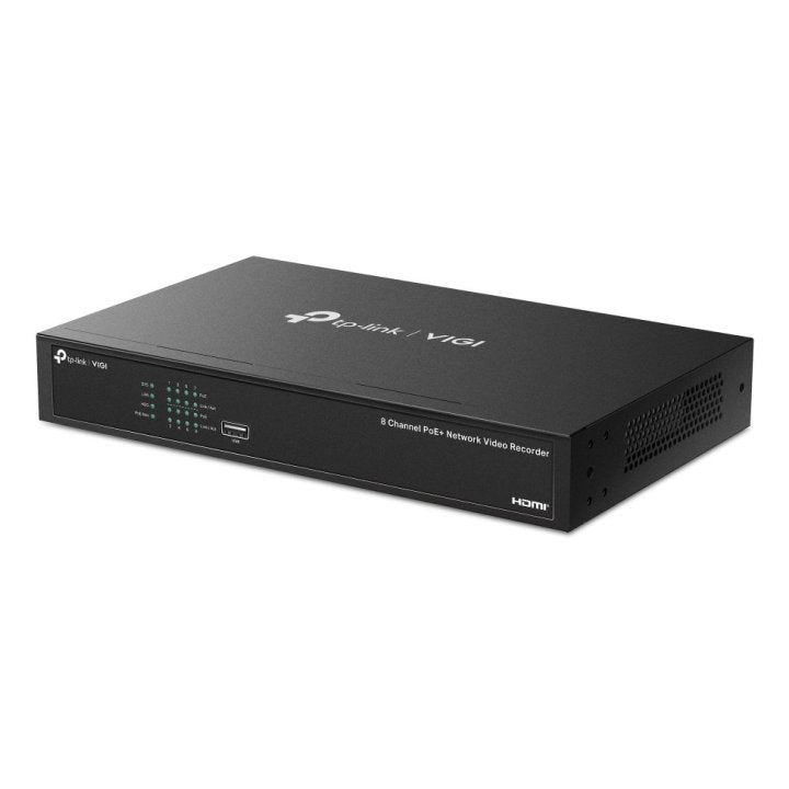Videograbador Seguridad Tp - Link Vigi Nvr1008h - Op 8 Canales 16mp 8xrj45 Poe+ 53w Hdmi 4k H.265+ Sata 2xusb