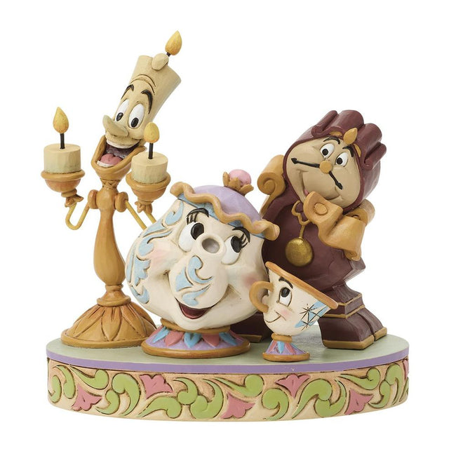 Figura Enesco Lumiere - La Senora Pott - Chip Y Cogsworth Hover Image