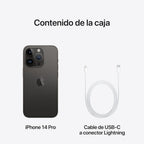 Telefono Movil Smartphone Apple Iphone 14 Pro 5g - 128gb - 6.1 Pulgadas Negro Acondicionado