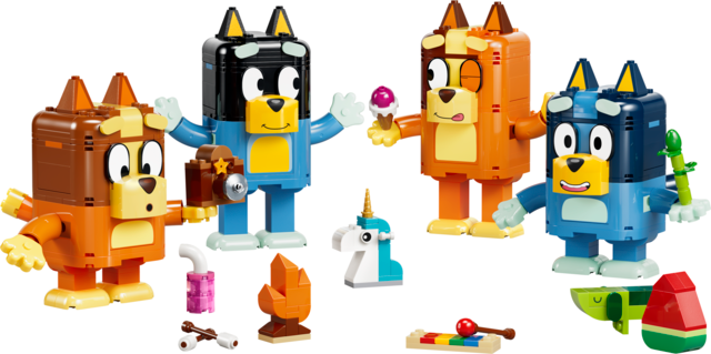 Lego Familia De Bluey Para Construir