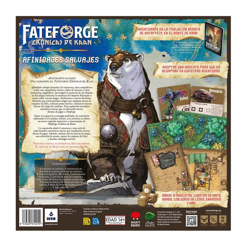 Expansión Fateforge: Cronicas De Kaan Afinidades Salvajes