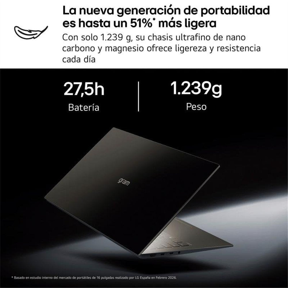Portatil Lg Gram Pro 16zd90u - G U7 - 355 - 32gb - Ssd 512gb - 16 Pulgadas - Freedos