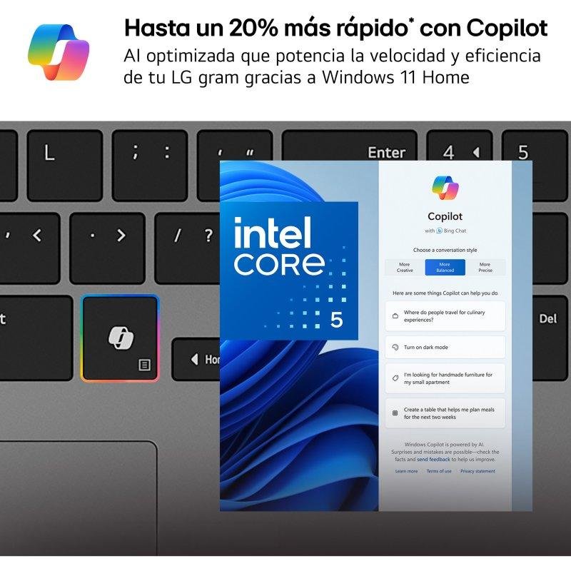 Portatil Lg Gram Book 15u50u - G.aa55bn U5 - 115u - 16gb - Ssd 512gb - 15 Pulgadas Fhd - W11h