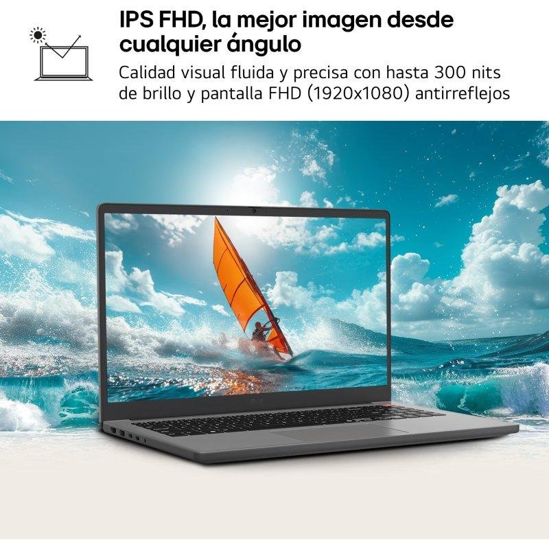 Portatil Lg Gram Book 15u50u - G.aa55bn U5 - 115u - 16gb - Ssd 512gb - 15 Pulgadas Fhd - W11h