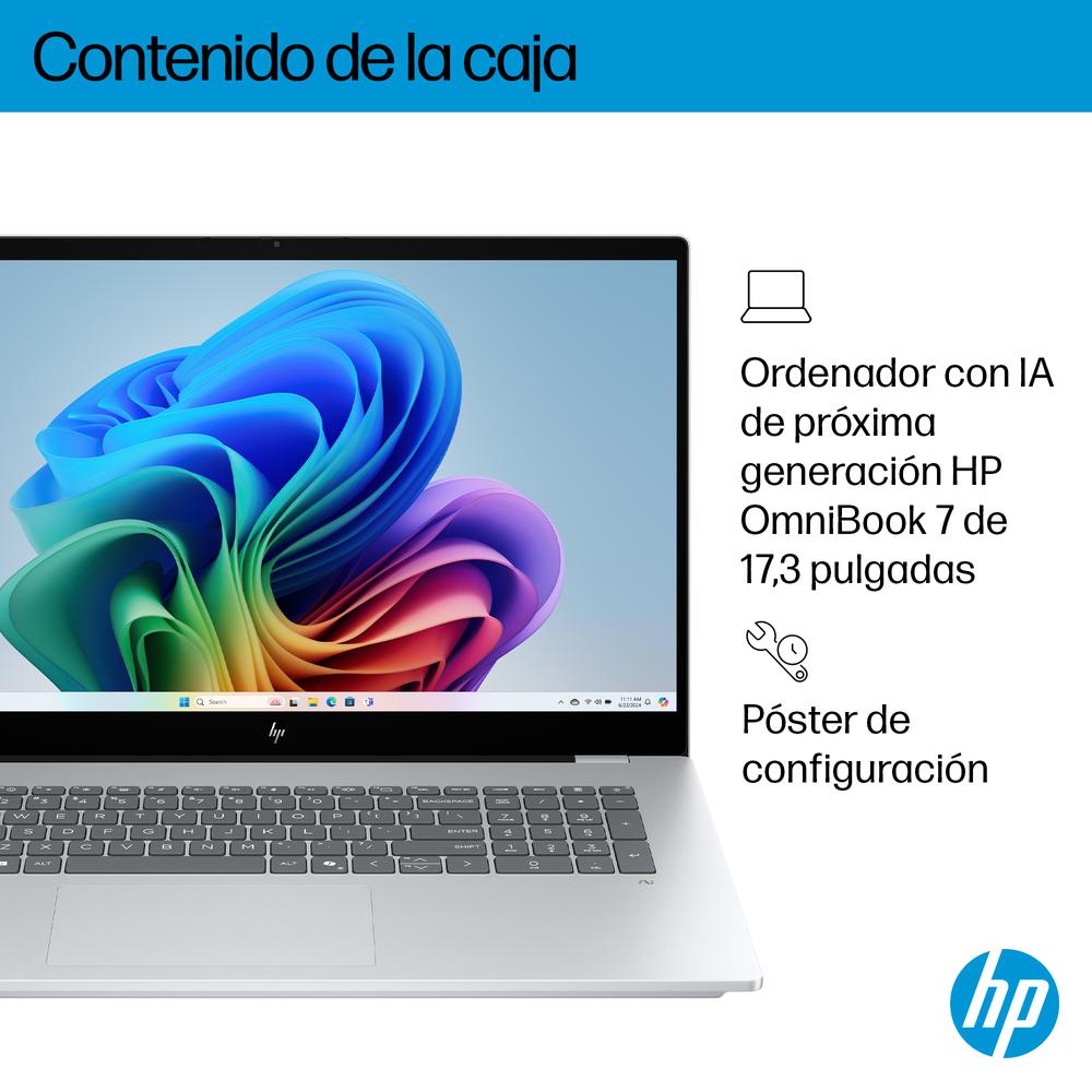 Portátil Hp Omnibook 7 Ia 17 - Dc0001nsx U5 - 226v - 16gb - Ssd 1tb - 17.3 Pulgadas Fhd - W11h