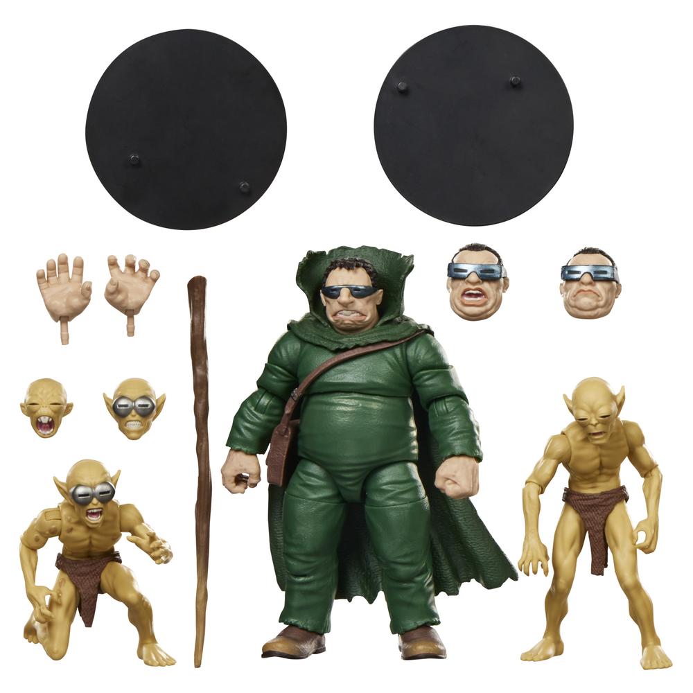 Pack 3 Figuras Hasbro Marvel Legends Series Fantastic Four Marvel's Mole Man & Moloids