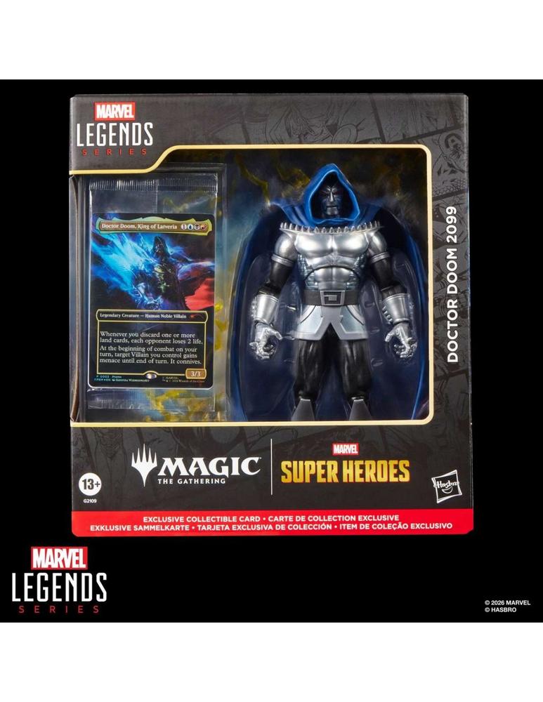 Figura Hasbro Marvel Legends Series X Magic: The Gathering Dr. Doom 2099
