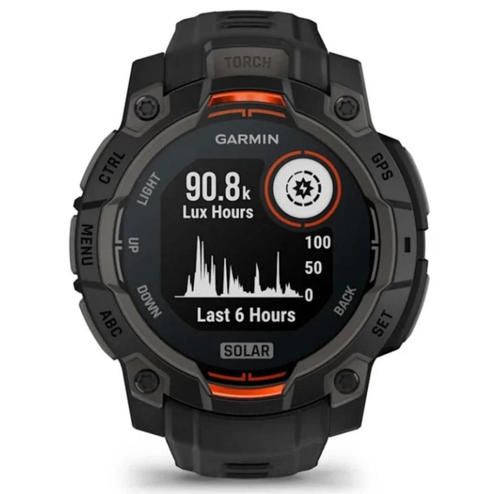 Smartwatch Garmin Instinct 3 Solar 45mm Negro - Naranja