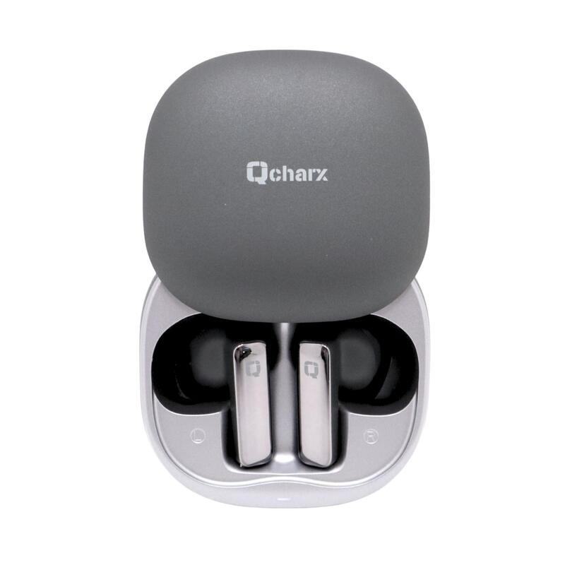 Auriculares Qcharx Buds Slide Anc + Enc Bluetooth Negro