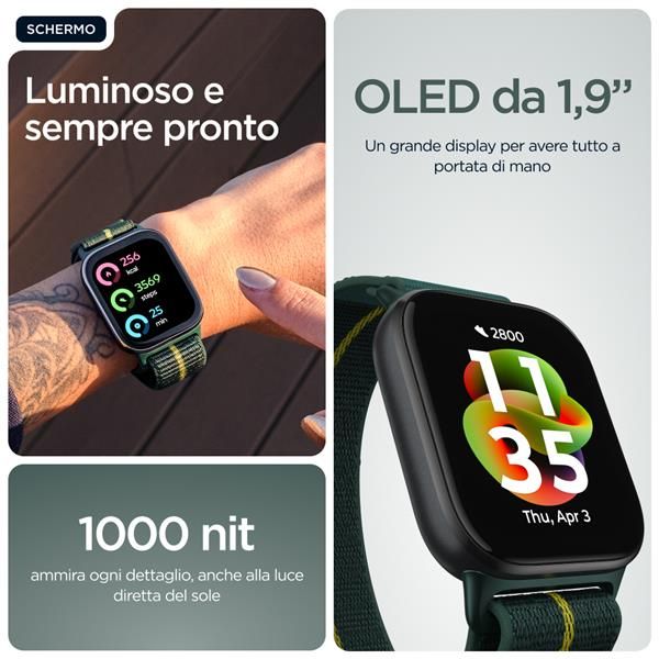 Motorola Moto Watch Fit Verde 1,9 pulgadas OLED GPS 16 días +100 deportes 5ATM