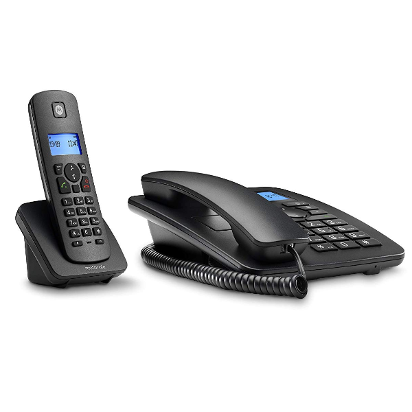 Motorola C4201 Combo Black / Teléfonos Fijo + Inalámbrico