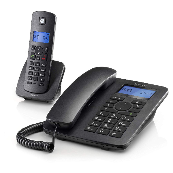 Motorola C4201 Combo Black / Teléfonos Fijo + Inalámbrico