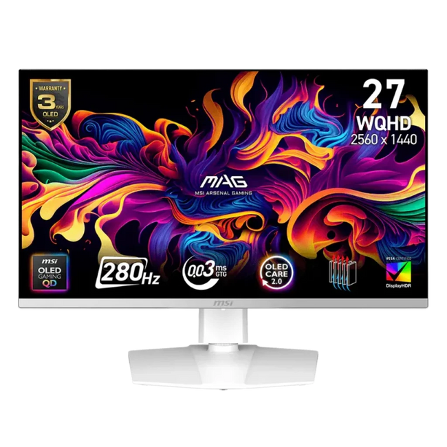 MSI MAG 272QPWDE QD-OLED X28 27 Pulgadas WQHD 280Hz FreeSync Premium Pro - Monitor PC Hover Image