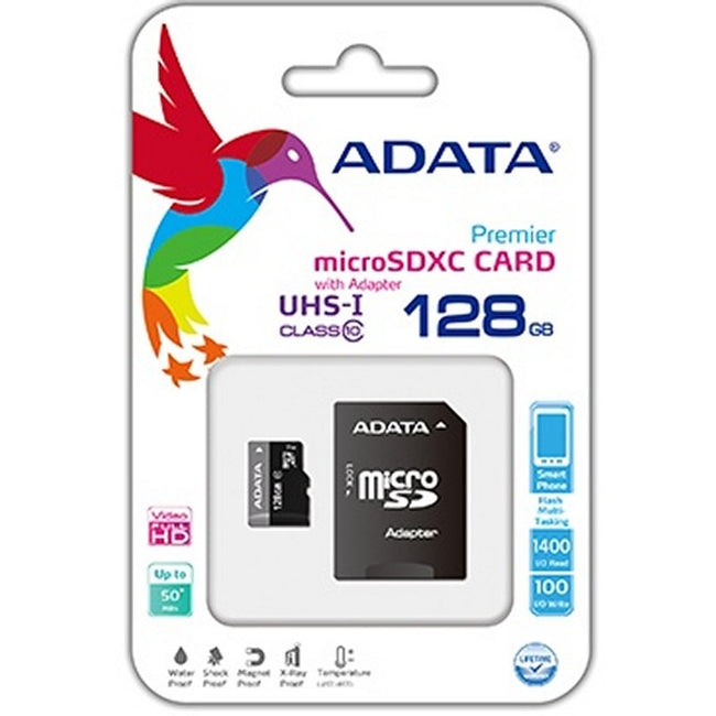 ADATA MicroSDHC 128GB UHS-I CLASS10 c/adapt Hover Image