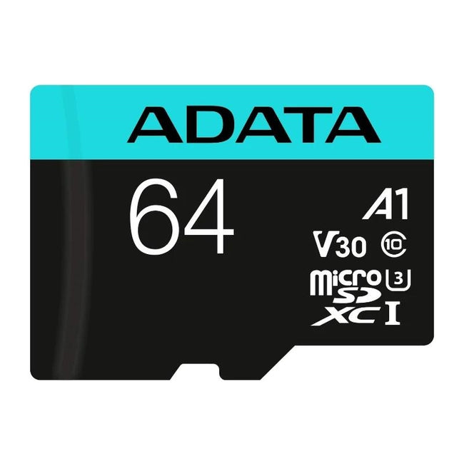 ADATA microSDXC/SDHC UHS-I U3 64GB c/adapt Hover Image