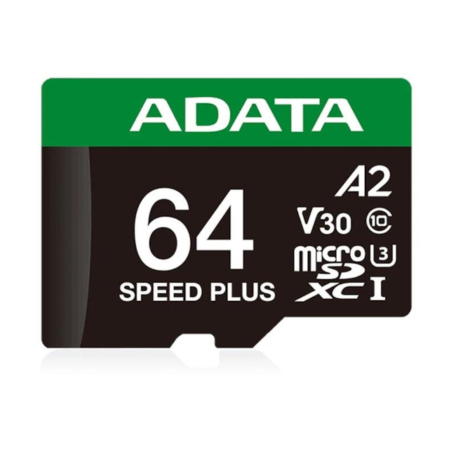 ADATA Speed Plus microSDXC UHS-I 64GB U3 V30 A2 Hover Image