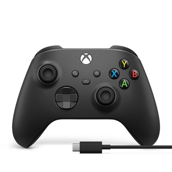 Microsoft Mando + Cable Usb-c Negro / Mando Inalámbrico Xbox + Cable Usb-c