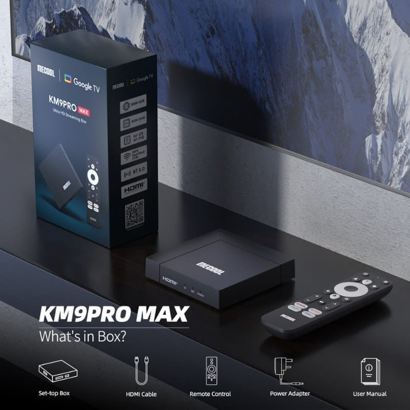 Mecool KM9PRO MAX 2GB/32GB Certificado Netflix Android 12 - Android TV